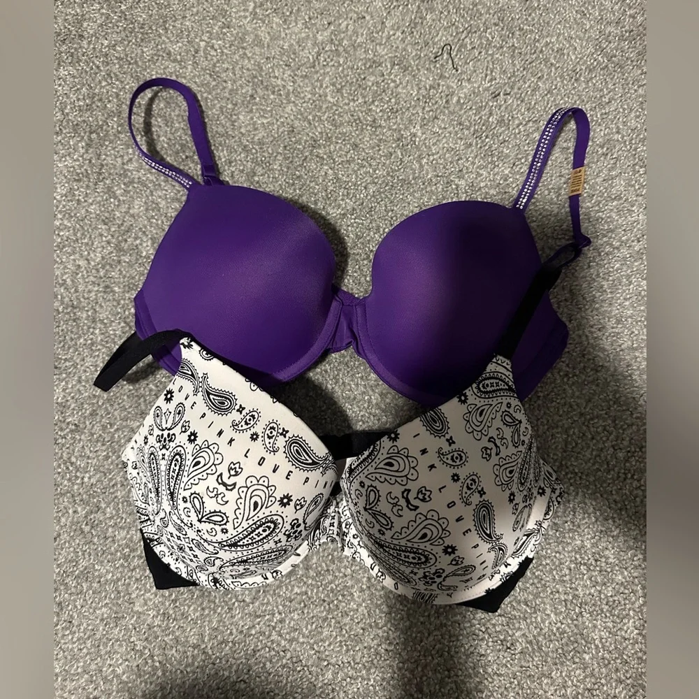 Two Victoria Secret PINK bras - Picture 1 of 2